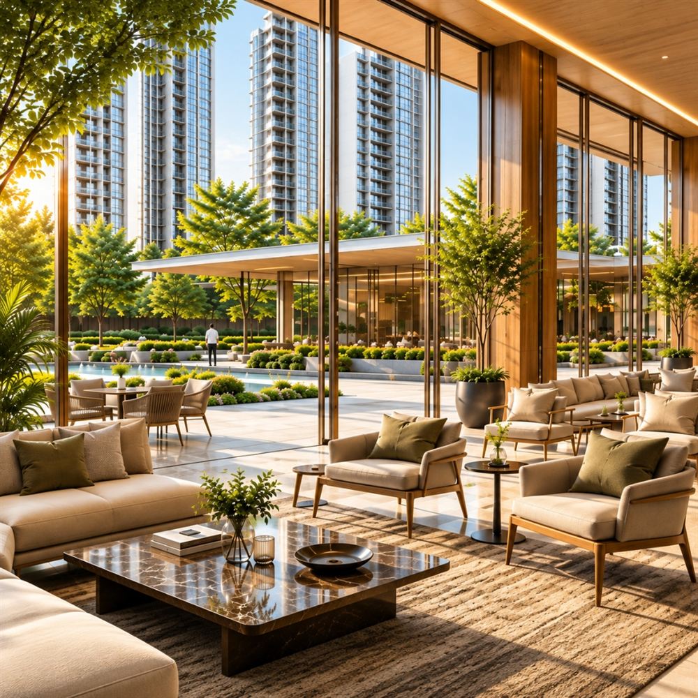 Orbis Phase 1 luxury lobby Ghansoli